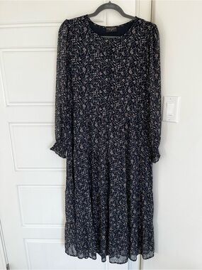 Dress Forum Los Angeles floral tiered button down dress